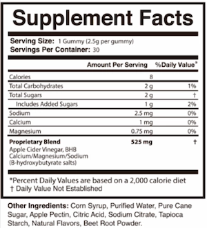 JellyTide Supplement Facts