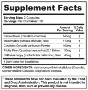 NervEase-Supplement-Facts